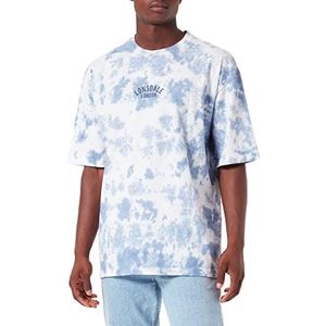 Lonsdale Whaligoe T-shirt voor heren, gewassen blauw/marineblauw, S
