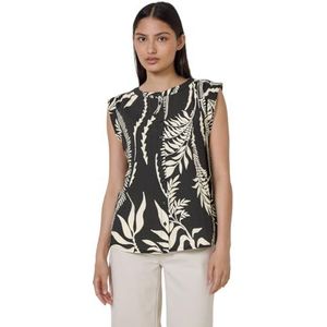 Street One - Blousetop - Zwart - Dames - Met Ruches