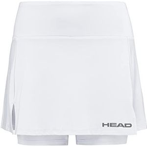 HEAD Kid's Club Basic Meisjes Skort, Wit, XS (116)