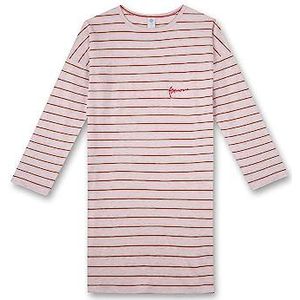 Sanetta Meisjesnachthemd beige | Angenhemes nachthemd voor meisjes lange mouwen nachthemd van duurzaam biologisch katoen | nachtkleding maat, beige, 128 cm