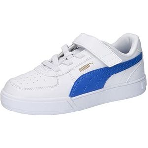 PUMA Caven Ac+ Ps Sneakers voor kinderen, uniseks, Puma White Royal Sapphire PUMA Gold, 33 EU