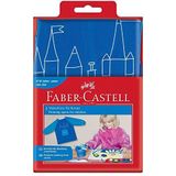 Faber-Castell 201203 - kinderen schilderschort, blauw, één maat, 1 stuk