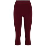 FALKE - Maximum Warm - Dames Broek van Onderlaag - Rood Merlot - 3/4 W