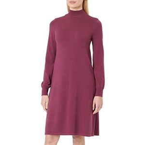 PIECES Dames PCJALINA LS T-Neck Knit Dress NOOS BC jurk, Grape Wine, XS