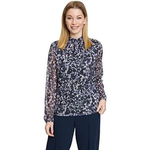 Betty & Co Dames 2598/3191 Shirt korte 1/1 mouw, zwart/paars, L, zwart/lila, L