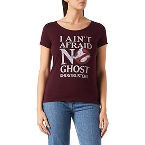 cotton division WOGHOSDTS016 T-shirt, bordeauxrood, maat XL dames