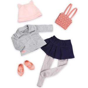 Our Generation BD30277Z - Deluxe outfit - Set van grijze rok en jas