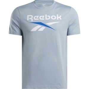Reebok Identity Big Logo Tee T-shirt voor heren, Upgrade Blue, XL