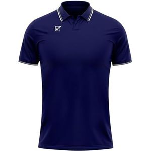 GIVOVA Poloshirt van katoen-piqué, Blauw/Wit, XXL