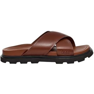 UGG Heren Capitola Cross Slide Sandal, Cognac, 8 UK, Cognac, 42 EU