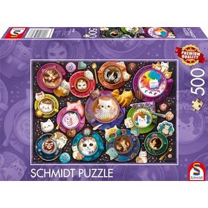 Schmidt Spiele 59707 Kittens à la Latte Art, puzzel met 500 stukjes, kleurrijk