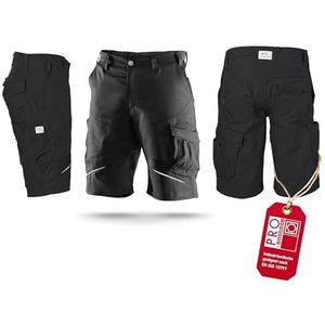 KÜBLER Workwear Kübler Activiq Werkshorts zwart, maat 54, werkshorts voor heren van gemengd weefsel, lichte werkshorts