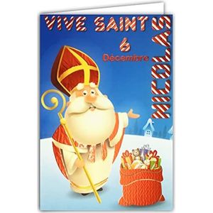 Afie 68-1303 Vive Sinterklaas rood glanzend goed feest 6 december afzuigkap geschenken speelgoed