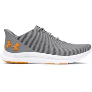 Under Armour UA Charged Speed Swift, Sneakers heren, Mod Gray/Nova Orange/Metallic Silver, 42 EU