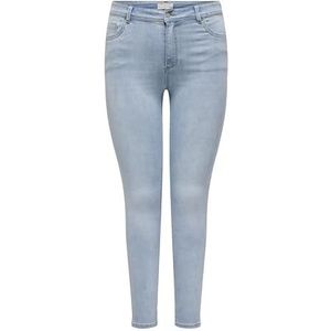 ONLY Carmakoma Dames Carsally Mid Skinny DNM Bj639 Noos, blauw (light blue denim), 46W / 32L
