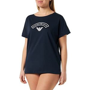 Emporio Armani Underwear Women's Logomania T-shirt, Marine, L, marineblauw, L
