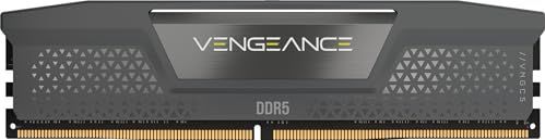 CORSAIR VENGEANCE DDR5 RAM 32GB (1x32GB) 5200MHz CL40-40-40-77 1.25V AMD EXPO Intel XMP 3.0 Desktopgeheugen – Grijs (CMK32GX5M1B5200Z40)