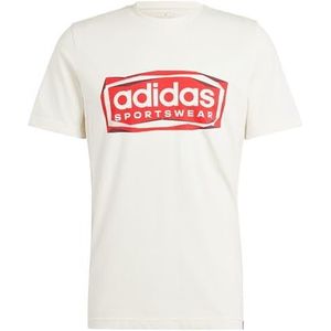 adidas Heren Folded Sportswear Graphic Tee, NON-DYED, M