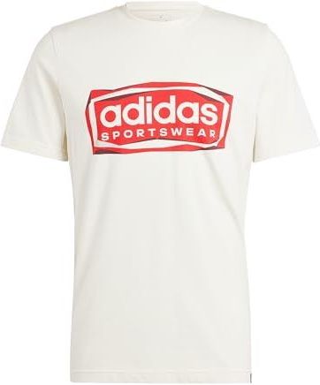 adidas Heren Folded Sportswear Graphic Tee, NON-DYED, M