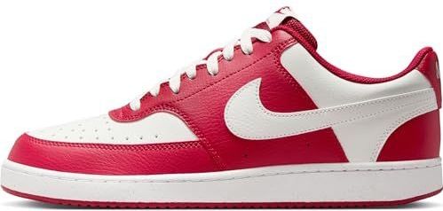 NIKE - Court Vision Low - Baskets - Gym Red - Leer/Synthetisch