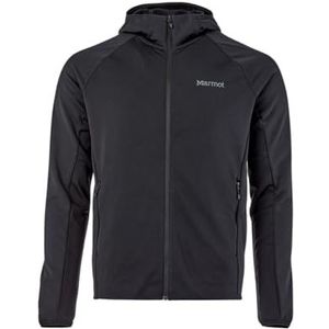 Marmot Heren Leconte capuchon met volledige rits, warme jas met volledige rits, ademend, windbestendige bodywarmer, opvouwbaar, ideaal voor wandelen en skilagen, zwart, S