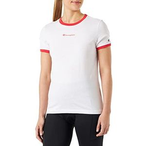 Champion Legacy Heritage Block S/S T-shirt, wit, S voor dames