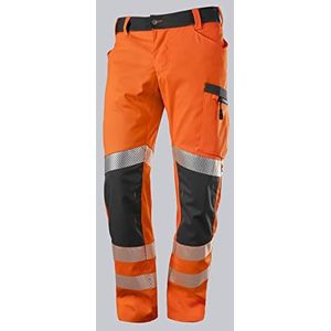 BP 2043-847-6556 werkbroek voor heren, 85,5% polyester, 12% katoen, 2,5% elastolefine, waroranje/antraciet, 3D-snit, ergonomische pasvorm, maat 60N