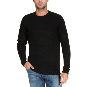 ck Calvin Klein wollen trui met mohai-inzetstuk, zwart, 56 NL