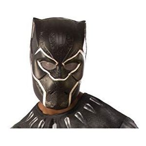 Rubie's Officiële Marvel Avengers Endgame, Black Panther 1/2 Gezichtsmasker voor volwassenen, One-Size