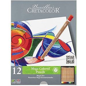 Cretacolor MegaColor gesorteerd, 12-delige