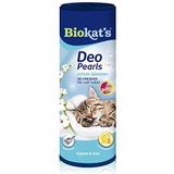 Biokat's Deo Pearls Cotton Blossom - Geparfumeerde strooiseltoevoeging, voor frisheid en vaste strooiselklonten in de kattenbak - 6 blikjes (6 x 700 g)