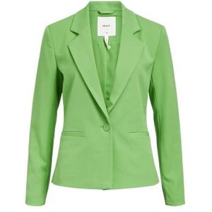 OBJECT Dames Objlisa L/S Button Blazer Noos Korte blazer, Vibrant Green, 44