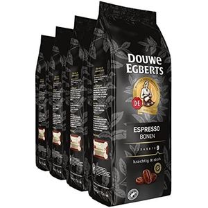 Douwe Egberts Koffiebonen Espresso (2 kg - Intensiteit 09/09 - Dark Roast Koffie) - 4 x 500 g