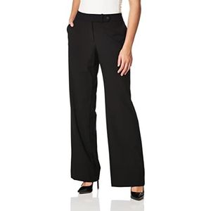 Calvin Klein Damesbroek met rechte pijpen, klassiek, business, casual broek, zwart, 46