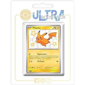 Pikachu 131/091 Shiny - Ultraboost X Écarlate et Violet 4.5 - Destinées de Paldea Doos met 10 Franse Pokemon kaarten