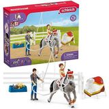 schleich HORSE CLUB 42443 Voltigier-rijset, voor kinderen vanaf 5-12 jaar, HORSE CLUB speelset