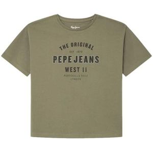 Pepe Jeans Talina T-shirt voor meisjes, Groen (Leaf Green), 12 jaar