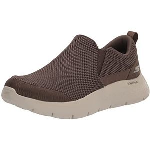 Skechers Heren GO Walk Flex Impeccable II Sneakers, kaki textiel, 10 UK, Kaki textiel, 45 EU