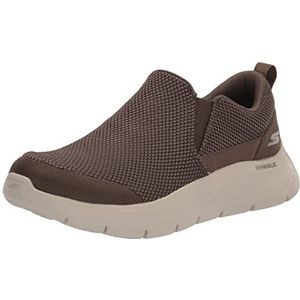 Skechers Go Walk Flex Impeccable II sneakers voor heren, Khaki Textiel, 42.5 EU