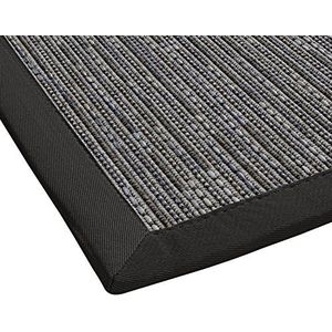 BODENMEISTER Sisal-optiek binnen en buiten tapijt plat weefsel moderne hoogwaardige randen, verschillende kleuren en maten, variant: antraciet grijs, 80x150