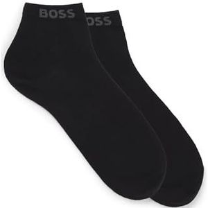 BOSS - Kwartlang Sokken - Zwart - Stretchmix - Hoog Katoengehalte