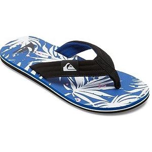 Quiksilver Heren Molokai Layback sandaal, zwart/blauw/wit, 39 EU, Black Blue White, 39 EU