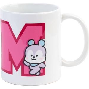 Grupo Erik BT21 Official Merchandise New Mang Ceramic Mug | 35 cl - 350 ml | 3.74 x 3.15 inch - 9.5 x 8 cm | BT21 Mug | Coffee Mug | Tea Mug | BT21 Gifts | BT21 Merchandise