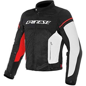 Dainese Air Frame D1 Mens Motorcycle Jacket Black/White/Fluo Red 44 EUR