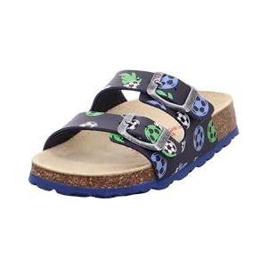 Superfit Voetbedpantoffels voor jongens, Blauw 8020, 24 EU