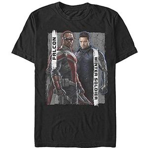 Marvel The Falcon and the Winter Soldier - New Team Unisex Crew neck T-Shirt Black L
