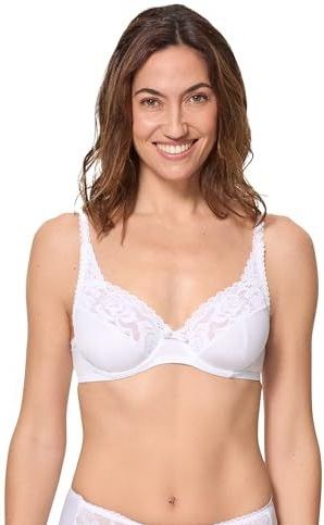 Playtex - Flower Elegance - Omsluitende BH - Wit - Kant Materiaal