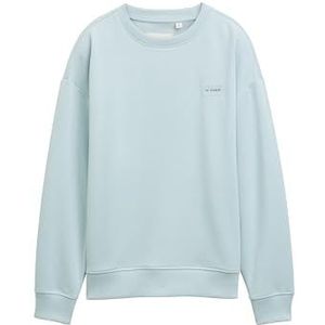 Tom Tailor - Sweater - Ice Blue - Met Badge