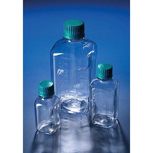 SCILABWARE 251577 vierkante fles van polycarbonaat, 1000 ml (12 stuks)