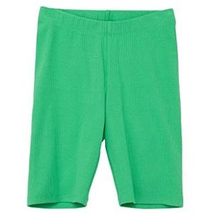 s.Oliver Meisjesshort met geribbelde structuur, groen, 152 cm